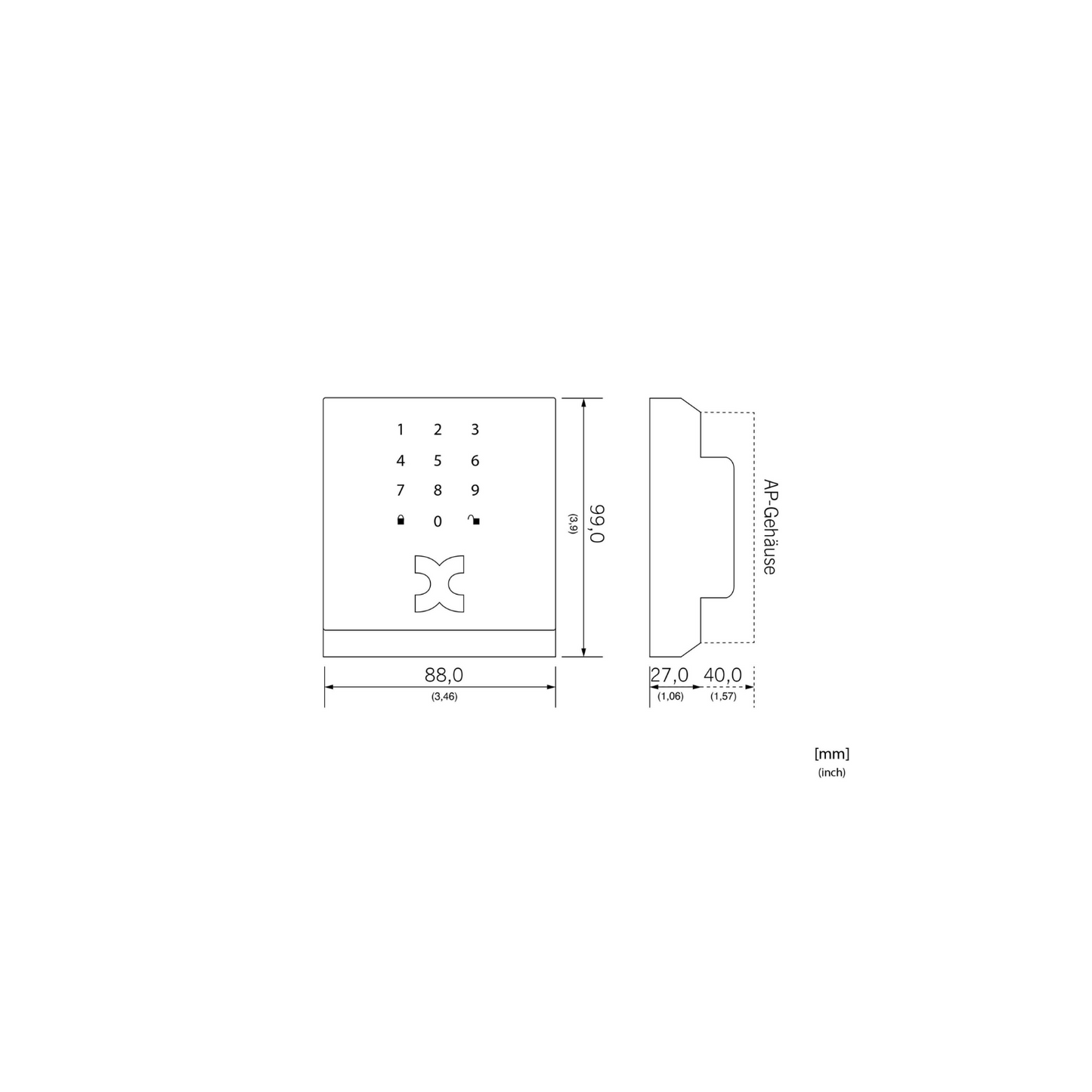 Kentix DoorLock-WA3-IP Netzwerk-Leser
