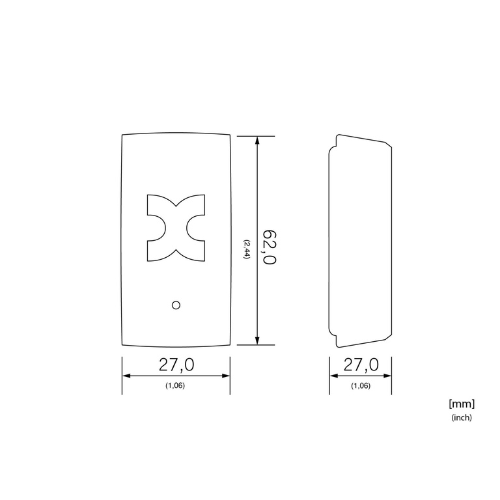 Kentix MultiSensor-DOOR (Schwarz) mit Funk und Batterieversorgung