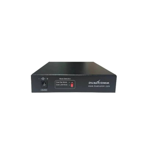 Dualcomm Dual-Link/Dual-Mode Failsafe 10/100/1000Base-T ETAP-5203 Network TAP Rückansicht