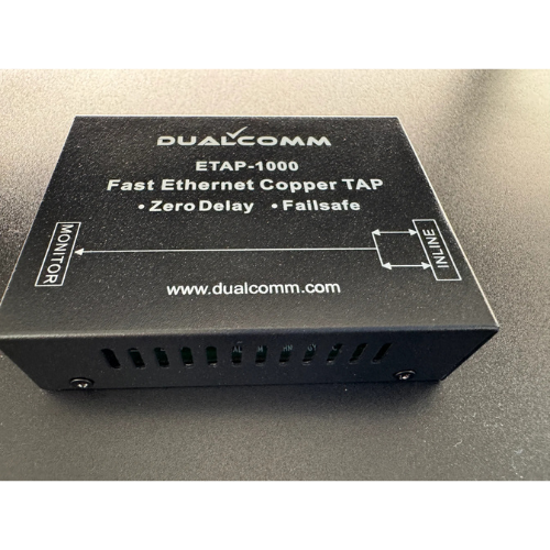Dualcomm ETAP-1000 - NETZWERK TAP von der Seite und schräg von oben