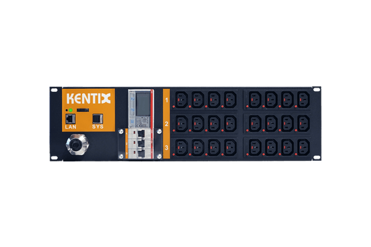 Kentix SmartPDU 19"-3HE mit 24/C13 (IEC60320), 3-phasig 32A mit RCM
