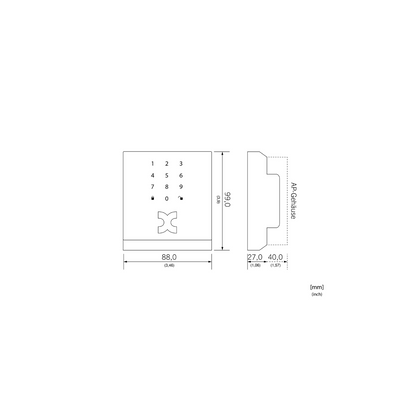 Kentix DoorLock-WA3-IP Netzwerk-Leser