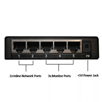 Dualcomm ETAP-1105 1-to-3 10/100Base-T Network Regeneration TAP