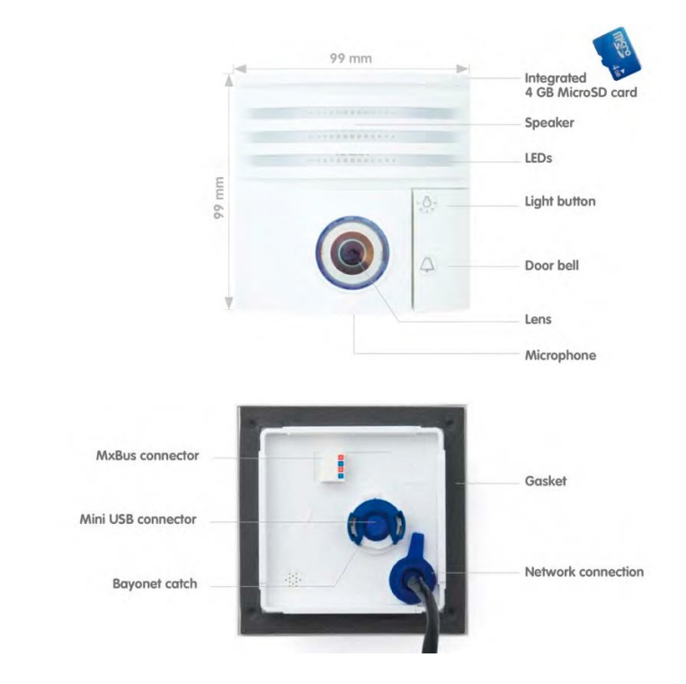 Mobotix Mx-T26B-6D016 Hemisphärische IP-Türstations-Kamera