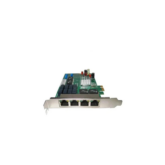 Dualcomm PCIe 10/100/1000Base-T Failsafe Network TAP Card DCP-1004L Frontansicht