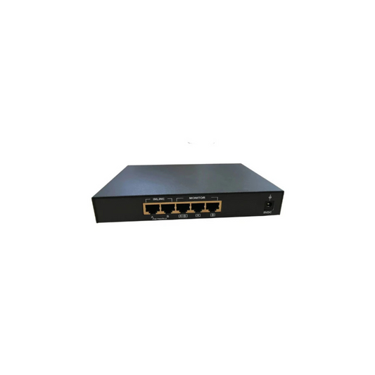 Dualcomm Failsafe 10/100/1000Base-T Network Regeneration TAP Frontansicht