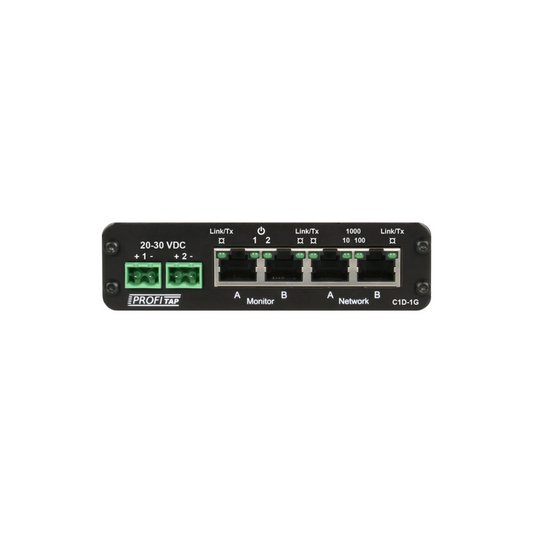 ProfiTAP Industrial Gigabit Copper TAP C1D-1G mit DIN-Rail Mout